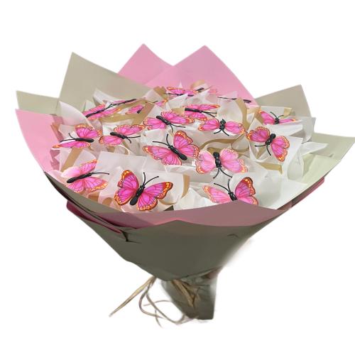 Kelebek Buketi-Pembe